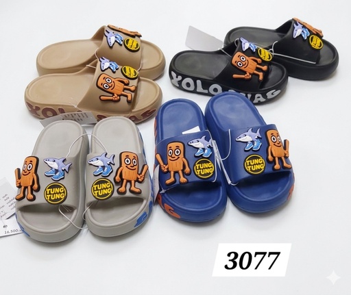3077